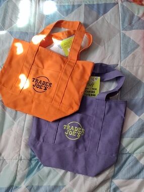 New With Tags Trader Joe's Trick Or Treat Canvas Tote Bag